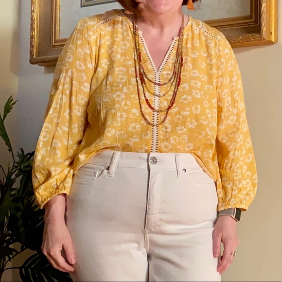 Collective Concepts Yani Lace Detail Textured Top - Picture 11 of 11